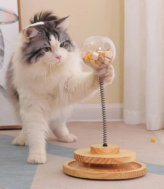 Jouet distributeur de friandises pour chat - Jouet interactif - PLEZANIMO