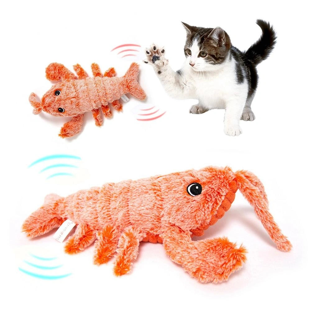 Fun homard™ :  Jouet homard en peluche pour chat, jouet interactif - PLEZANIMO