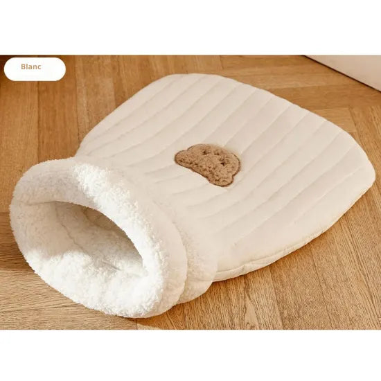 Nid douillet chat, Sac de couchage chaud pour chat - PLEZANIMO